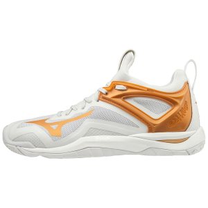 Mizuno Wave Mirage 3 Womens Handball Shoes Canada - White/Gold